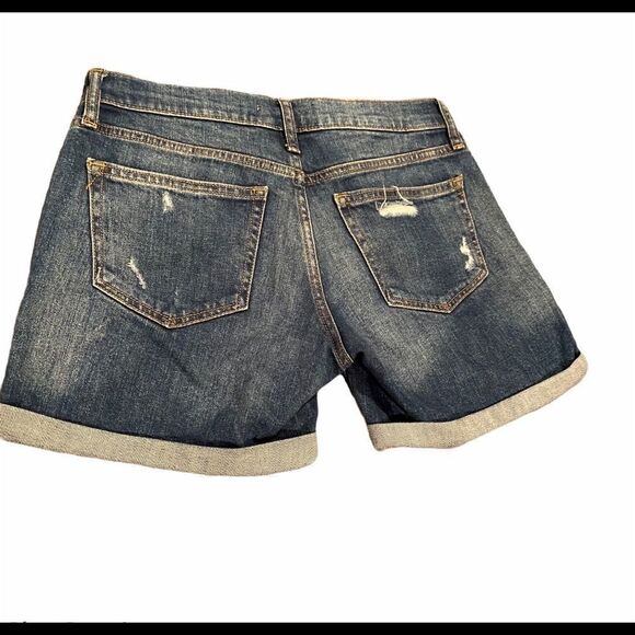 GAP Jean 5”Shorts Sz 24 Distressed Cuffed Leg - Picture 12 of 12